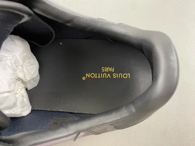 Louis Vuitton Noir Beige Monogrammées Cuir Construction Cupsole Lifestyle Sneakers 7