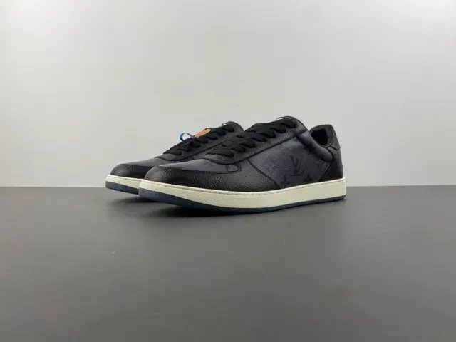 Louis Vuitton Noir Beige Monogrammées Cuir Construction Cupsole Lifestyle Sneakers 10