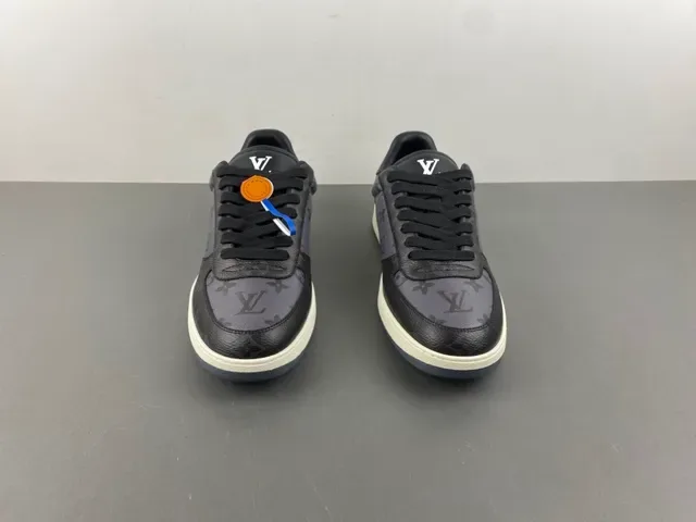 Louis Vuitton Noir Beige Monogrammées Cuir Construction Cupsole Lifestyle Sneakers 11