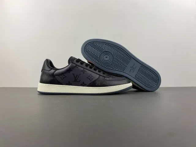 Louis Vuitton Noir Beige Monogrammées Cuir Construction Cupsole Lifestyle Sneakers 12