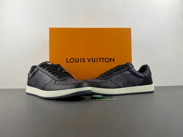 Louis Vuitton Noir Beige Monogrammées Cuir Construction Cupsole Lifestyle Sneakers 13