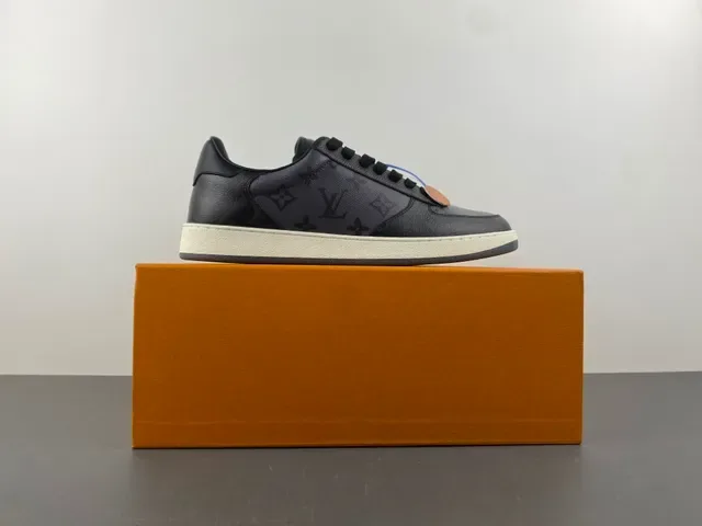 Louis Vuitton Noir Beige Monogrammées Cuir Construction Cupsole Lifestyle Sneakers 15