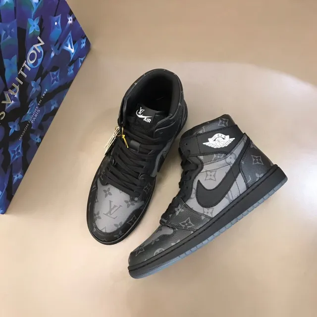 Louis Vuitton Black Gray Monogram Canvas High-Top Silhouette Lifestyle Sneakers 8