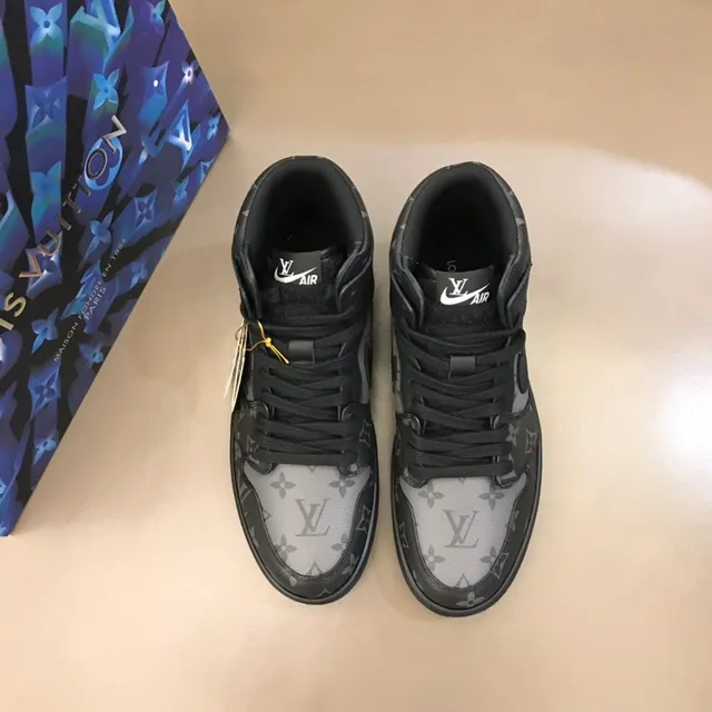 Louis Vuitton Black Gray Monogram Canvas High-Top Silhouette Lifestyle Sneakers 9