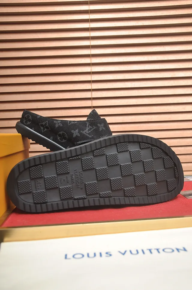Louis Vuitton Black Silver Monogram Canvas Buckle Strap Casual Shoes 3