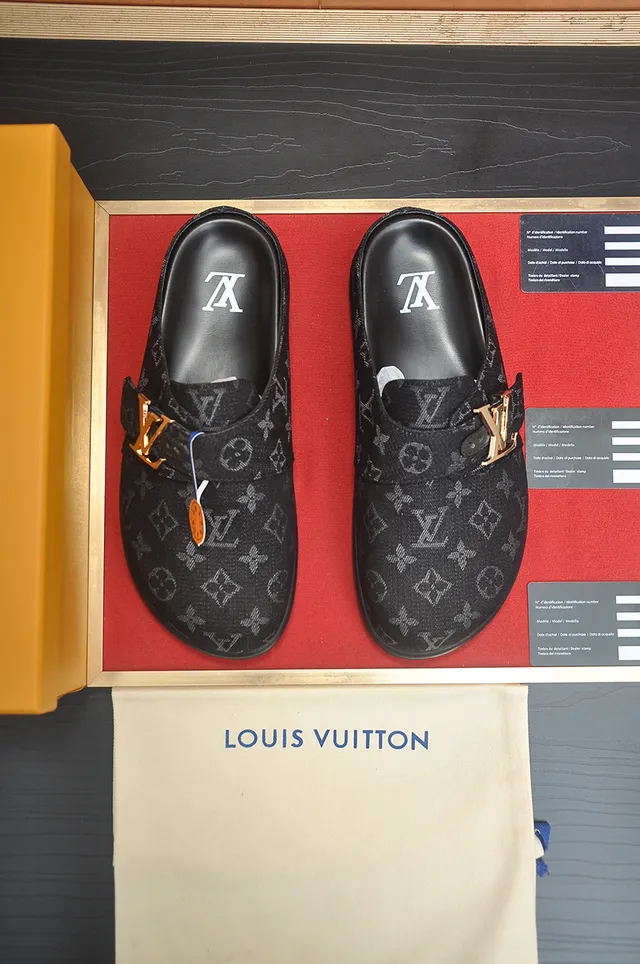 Louis Vuitton Black Silver Monogram Canvas Buckle Strap Casual Shoes 5