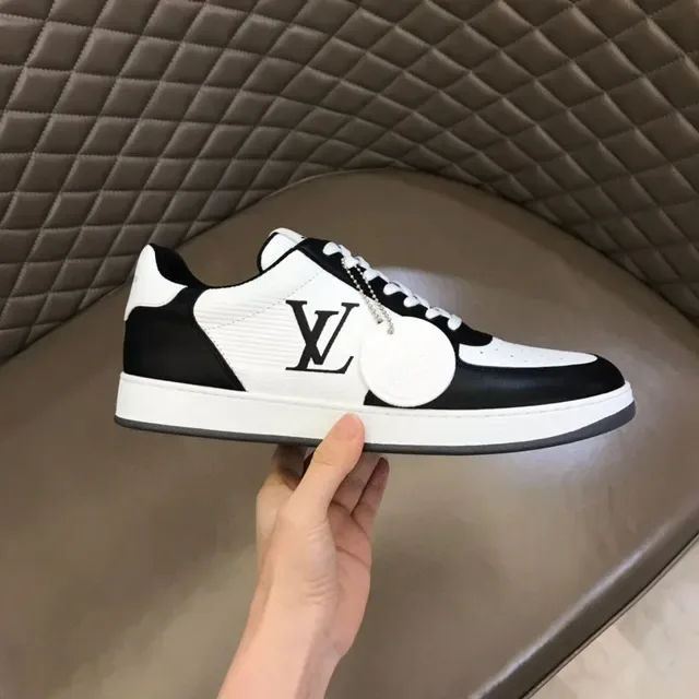 Louis Vuitton Black White Monogrammed Color-Blocked Lifestyle Sneakers 5