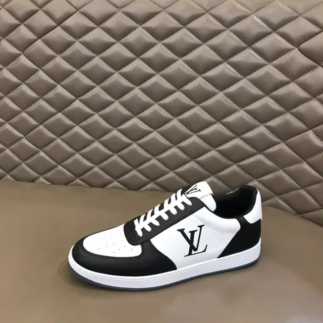 Louis Vuitton Black White Monogrammed Color-Blocked Lifestyle Sneakers 6