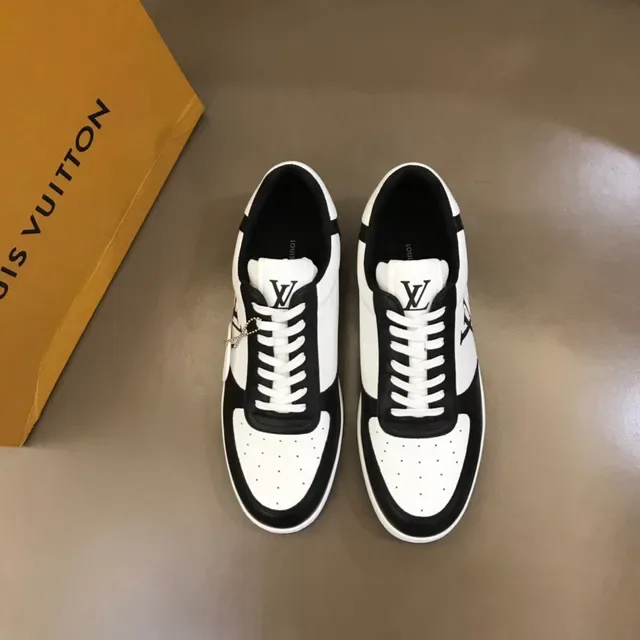 Louis Vuitton Black White Monogrammed Color-Blocked Lifestyle Sneakers 7