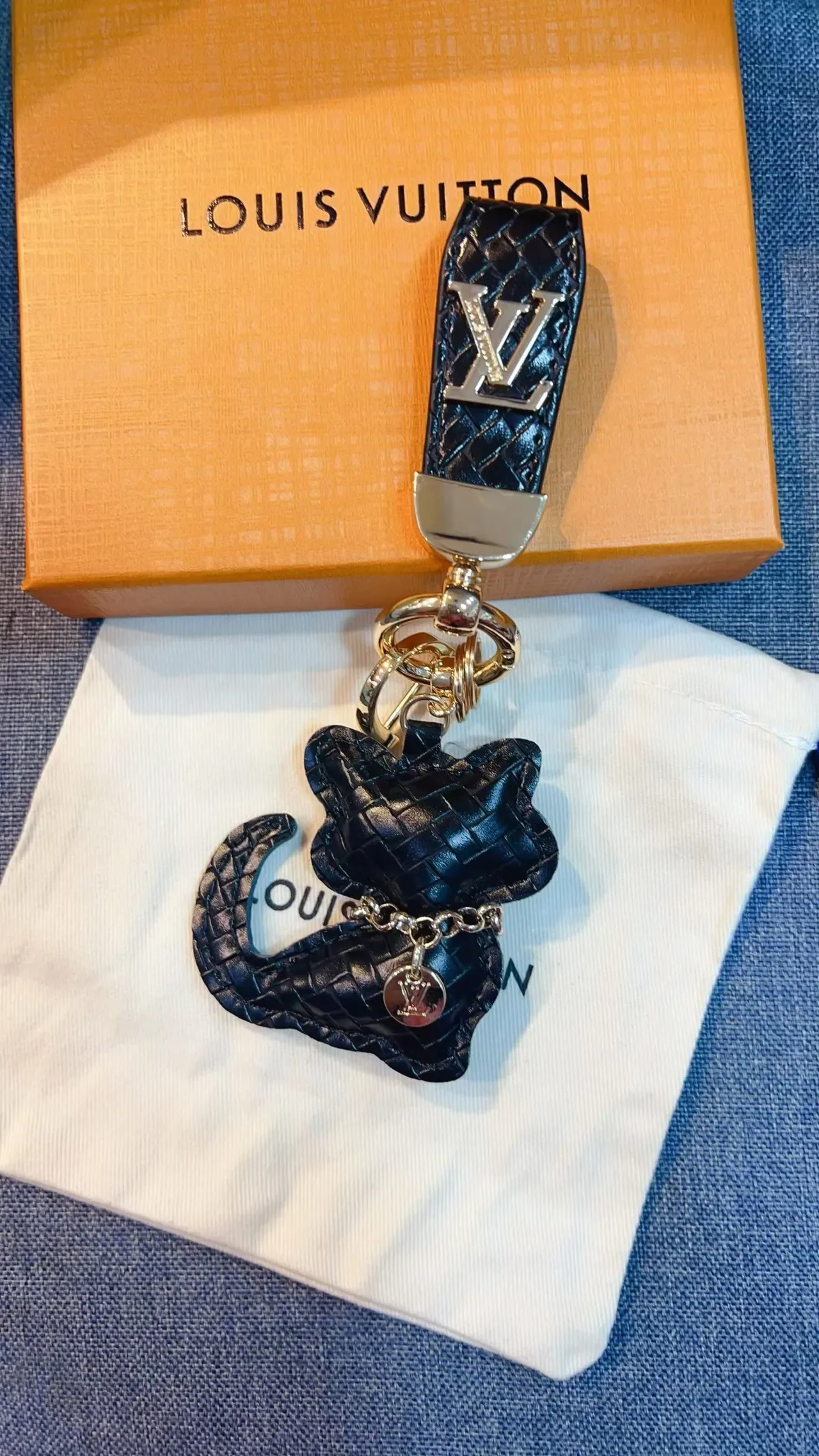 Louis Vuitton Chat Multicolor Woven Leather Cat-Shaped Charm Crossbody Bag 2