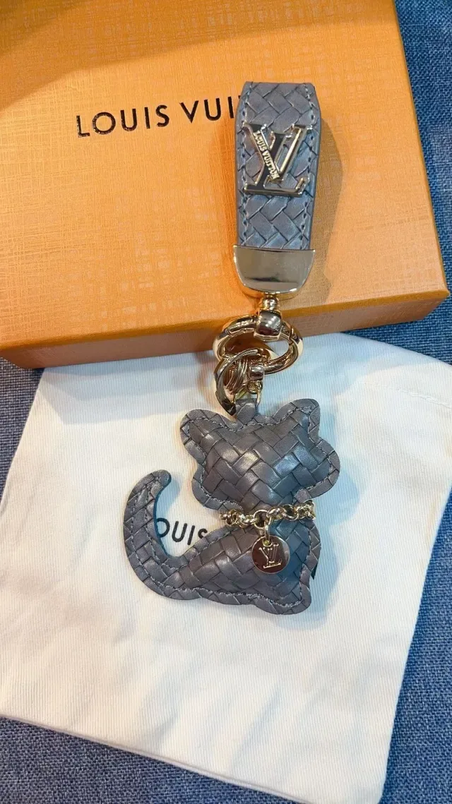 Louis Vuitton Chat Multicolor Woven Leather Cat-Shaped Charm Crossbody Bag 4