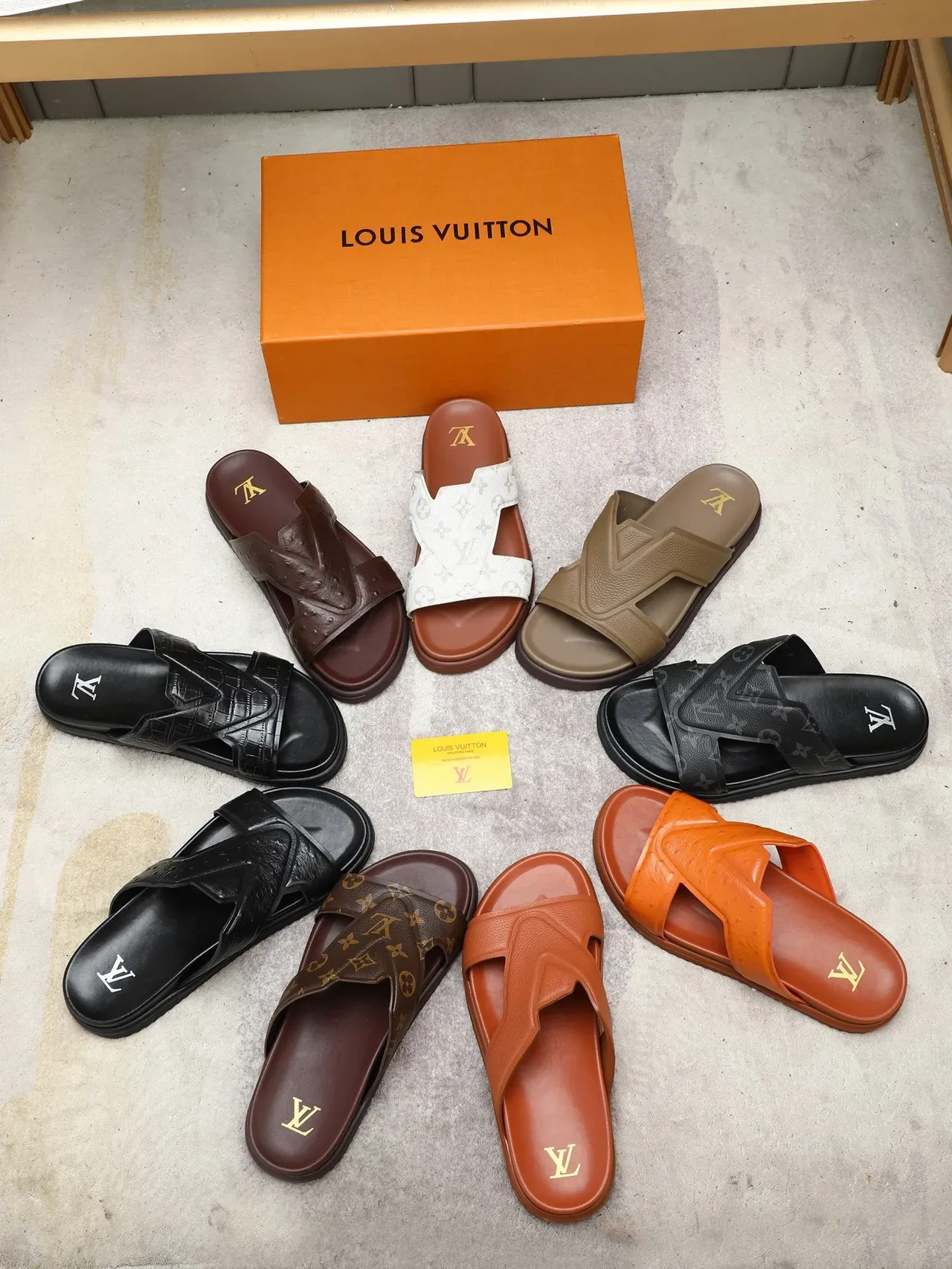 Louis Vuitton Crossed-Strap Monogram Slide Slippers 1
