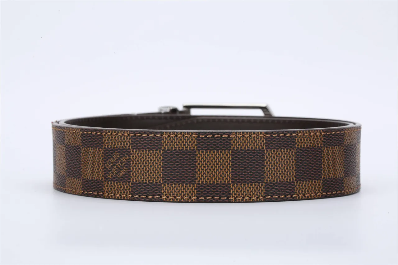 Louis Vuitton Damier Ebène Reversible Leather Belt 4