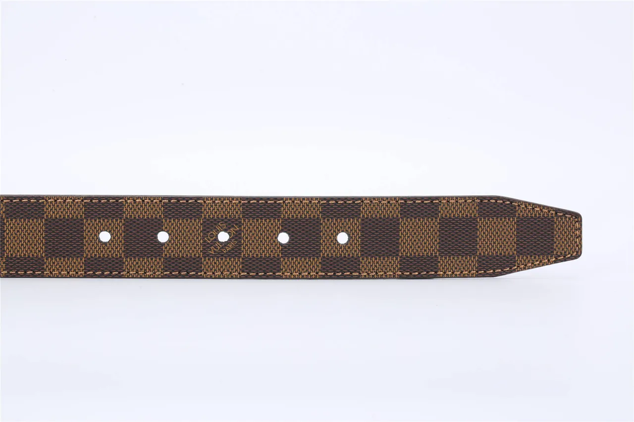 Louis Vuitton Damier Ebène Reversible Leather Belt 8