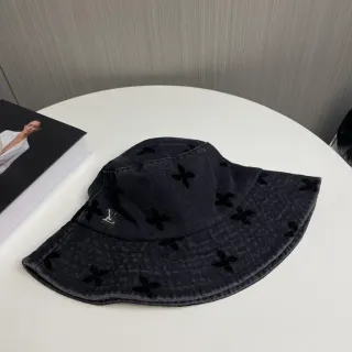 Louis Vuitton Embroidered Floral Corduroy Bucket Hat