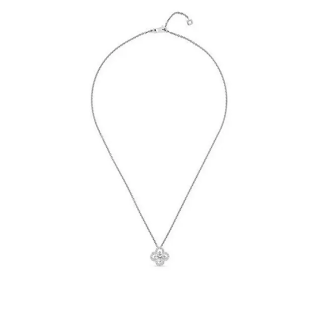 Louis Vuitton Four-Petal Floral Pendant Necklace 3