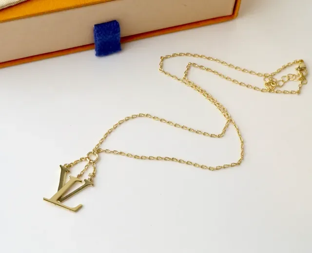 Louis Vuitton Gold Silver Monogram Pendant Chain-Link Suspension Necklace 2