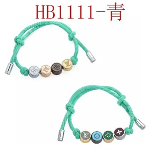 Louis Vuitton Green Multicolor Braided Cord Multi-Charm Bracelet