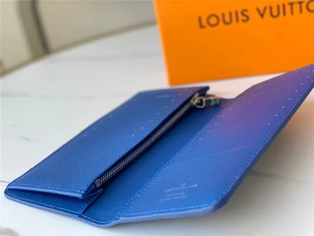 Louis Vuitton Green White Monogram Leather Bold Logotype Long Wallet 3