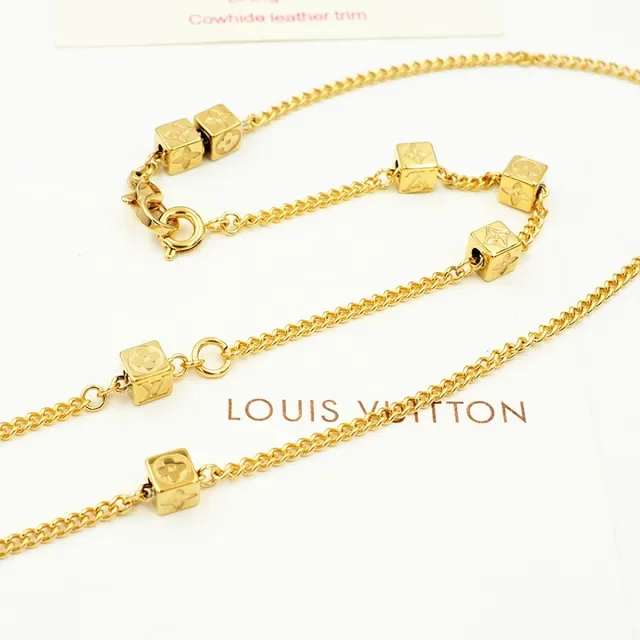 Louis Vuitton Key Collection Gold and Silver-Tone Key Pendant Necklaces 5