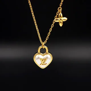 Louis Vuitton 锁我心珍珠金项链