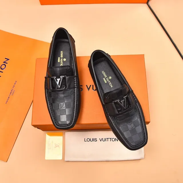 Louis Vuitton LV Buckle Loafer Black Monogram Canvas Leather Loafers 2