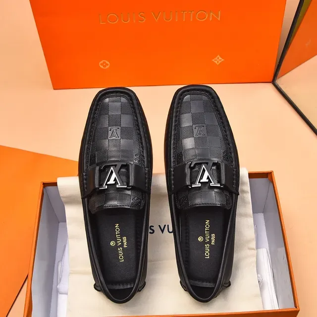 Louis Vuitton LV Buckle Loafer Black Monogram Canvas Leather Loafers 3