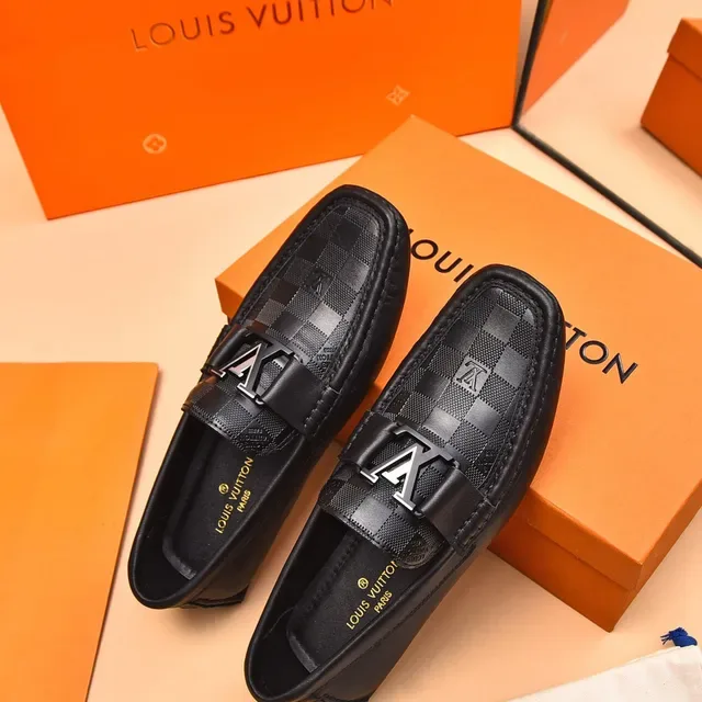 Louis Vuitton LV Buckle Loafer Black Monogram Canvas Leather Loafers 8