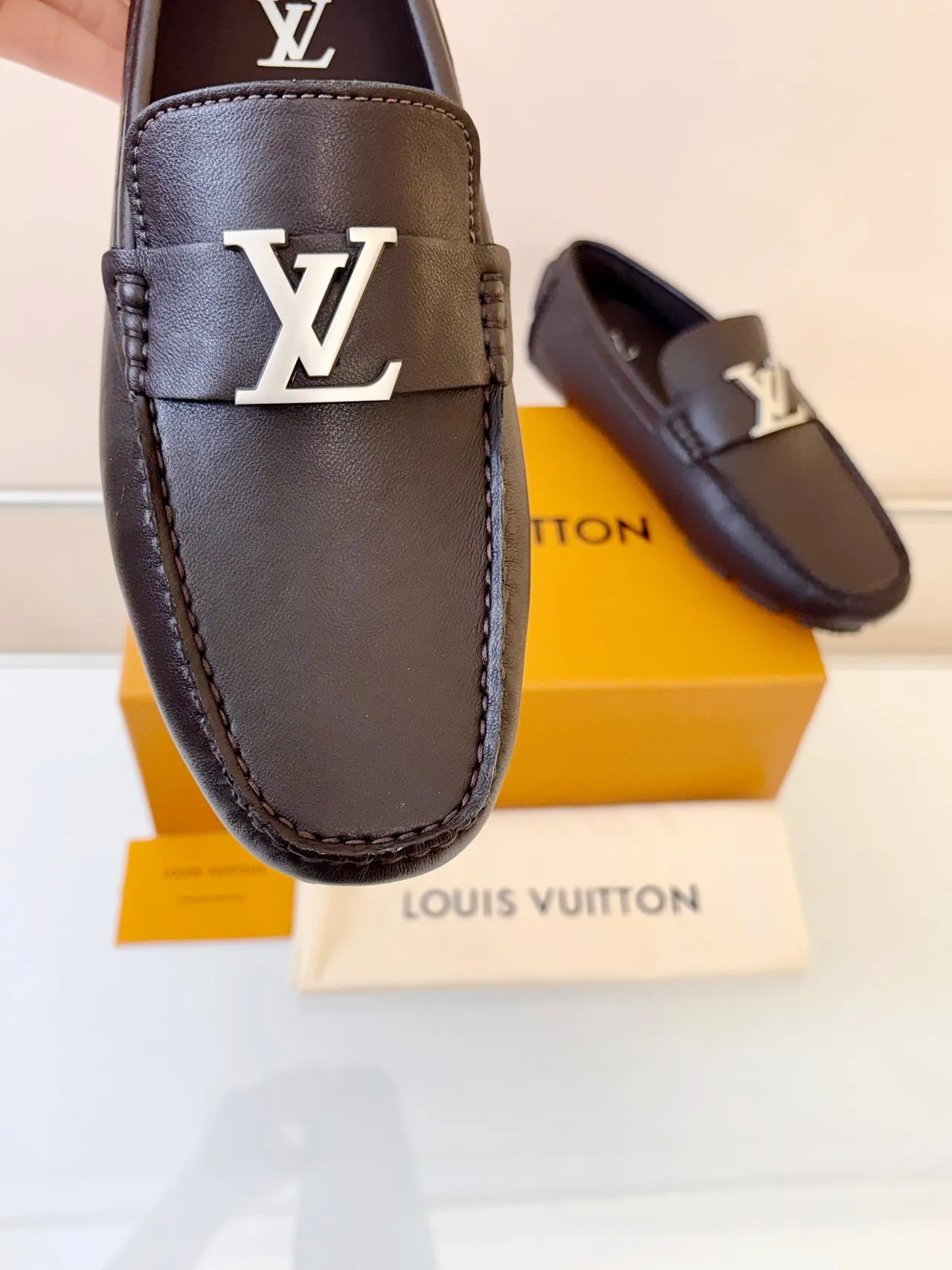 Louis Vuitton LV Buckle Loafer Brown Leather Loafers 3
