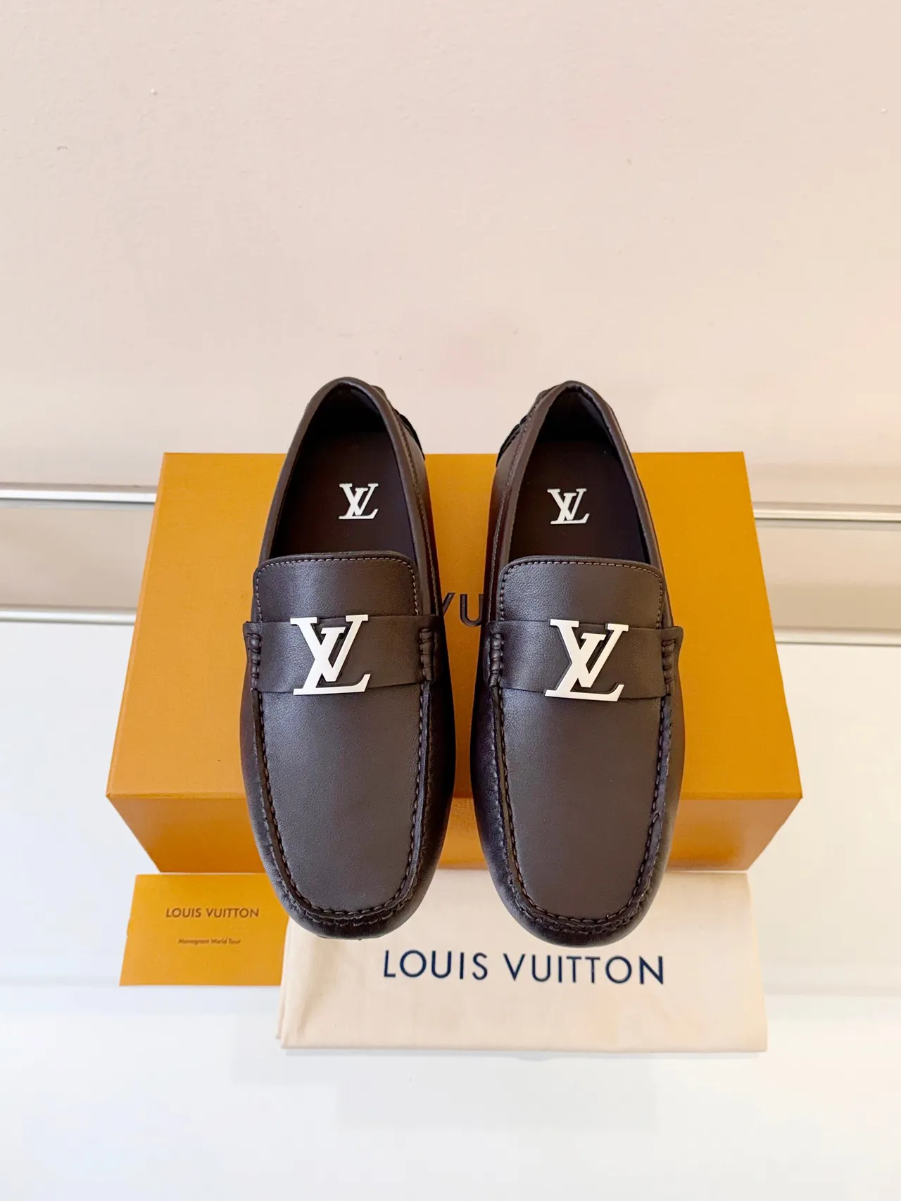Louis Vuitton LV Buckle Loafer Brown Leather Loafers 6