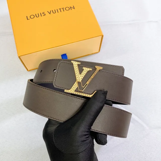 Louis Vuitton LV Initiales Brown Leather Belt 3