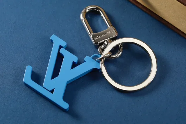 Louis Vuitton LV Initials Silver Blue Metallic Hardware Rubber-Accented Monogram Crossbody Bag 4