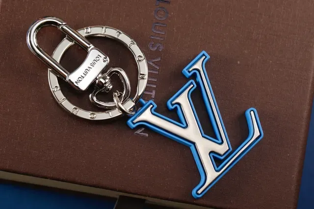 Louis Vuitton LV Initials Silver Blue Metallic Hardware Rubber-Accented Monogram Crossbody Bag 7