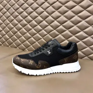 Louis Vuitton LV Trainer Black Brown Monogram Canvas Mixed-Material Upper Lifestyle Sneakers