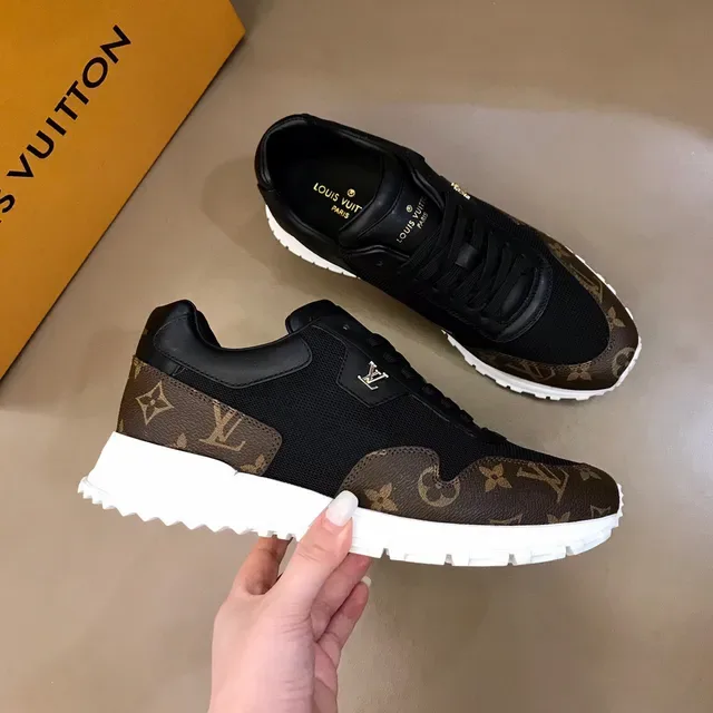 Louis Vuitton LV Trainer Black Brown Monogram Canvas Mixed-Material Upper Lifestyle Sneakers 6