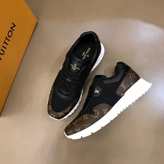 Louis Vuitton LV Trainer Black Brown Monogram Canvas Mixed-Material Upper Lifestyle Sneakers 8