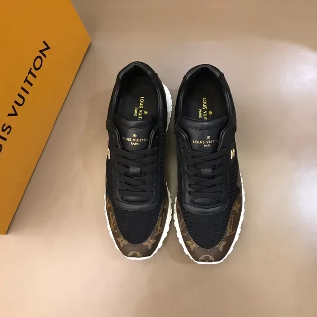 Louis Vuitton LV Trainer Black Brown Monogram Canvas Mixed-Material Upper Lifestyle Sneakers 9