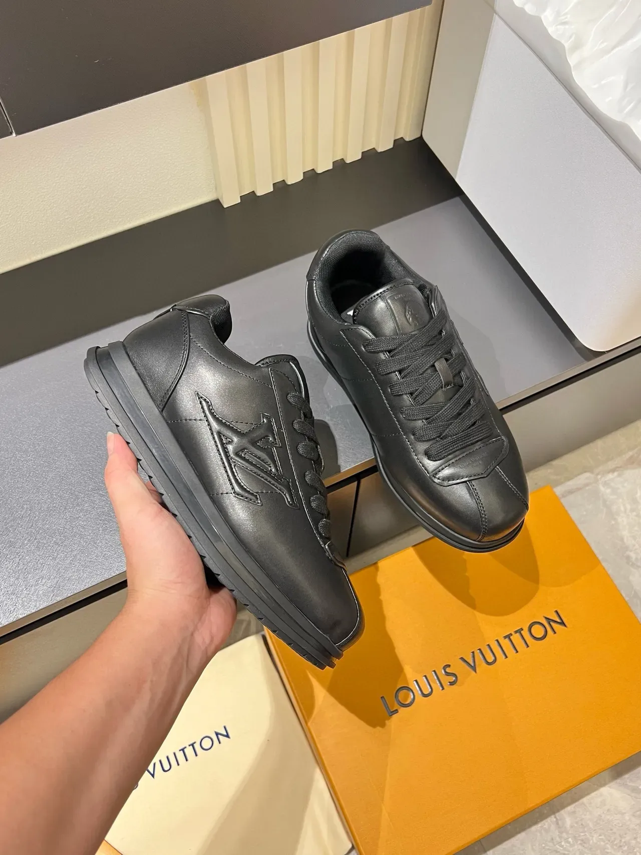 Louis Vuitton LV Trainer Black Lifestyle Sneakers 6