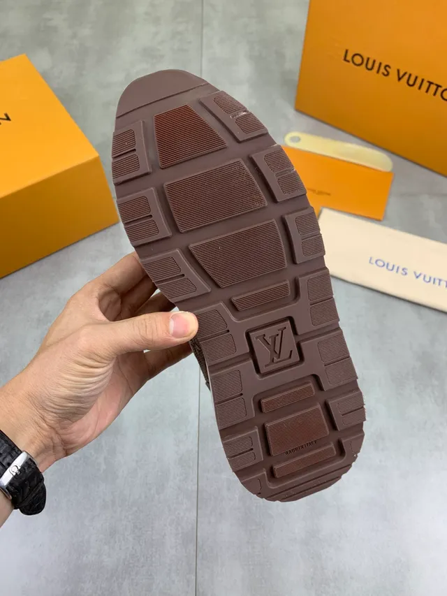 Louis Vuitton LV Trainer Brown Beige Monogram Canvas Mesh Paneling Lifestyle Sneakers 3