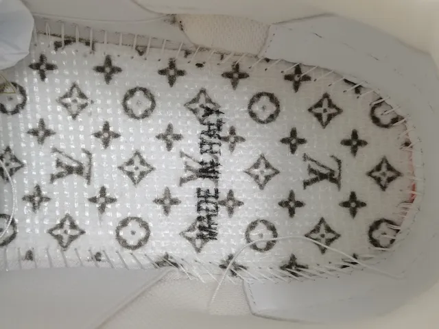 Louis Vuitton LV Trainer Orange White Platform Sole Dual-Strap Overlay Chunky Sneakers 2