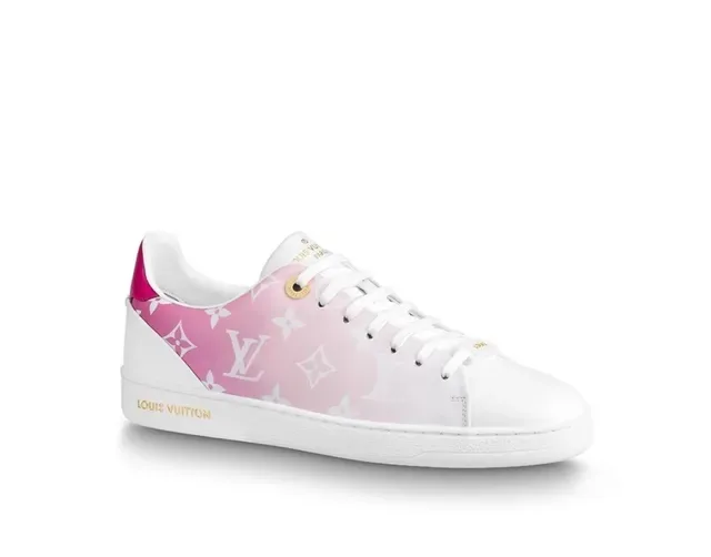 Louis Vuitton LV Trainer Pink White Monogram-Print Leather Gradient Upper Lifestyle Sneakers 4