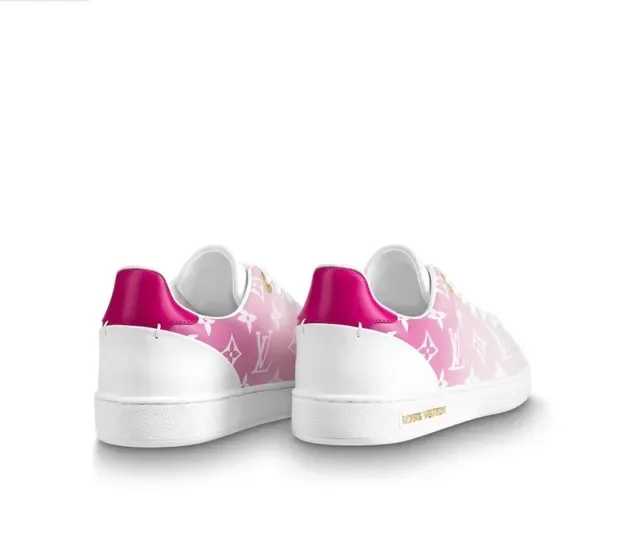 Louis Vuitton LV Trainer Pink White Monogram-Print Leather Gradient Upper Lifestyle Sneakers 6