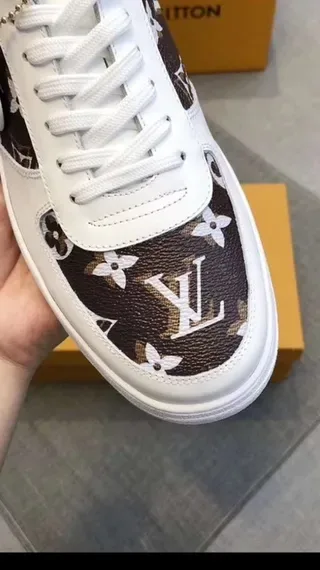 Louis Vuitton LV Trainer White Brown Low-Top Monogram Canvas Side Panels Lifestyle Sneakers 7