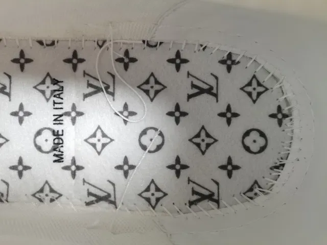 Louis Vuitton LV Trainer White Gold Monogram-Embossed Leather Multi-Strap Overlay Lifestyle Sneakers 3
