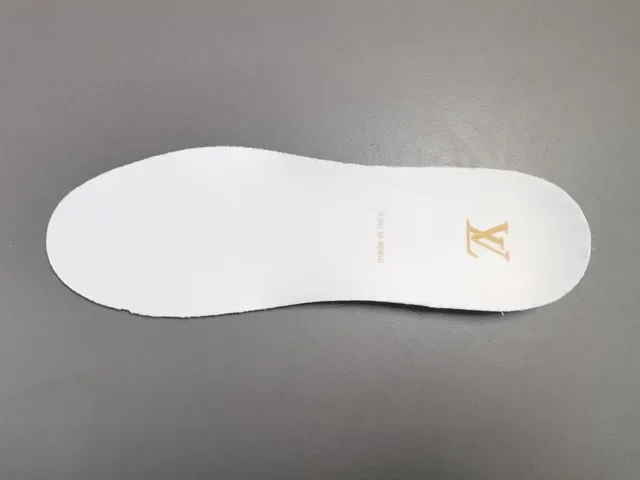 Louis Vuitton LV Trainer White Gold Monogram-Embossed Leather Multi-Strap Overlay Lifestyle Sneakers 4