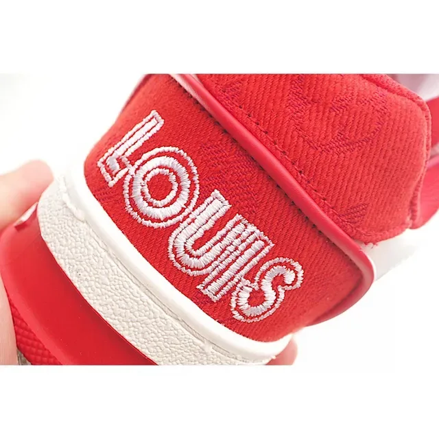 Louis Vuitton LV Trainer Yellow White Low-Top Mesh-Panelled Lifestyle Sneakers 8