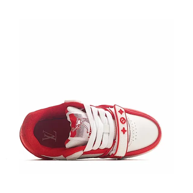 Louis Vuitton LV Trainer Yellow White Low-Top Mesh-Panelled Lifestyle Sneakers 13
