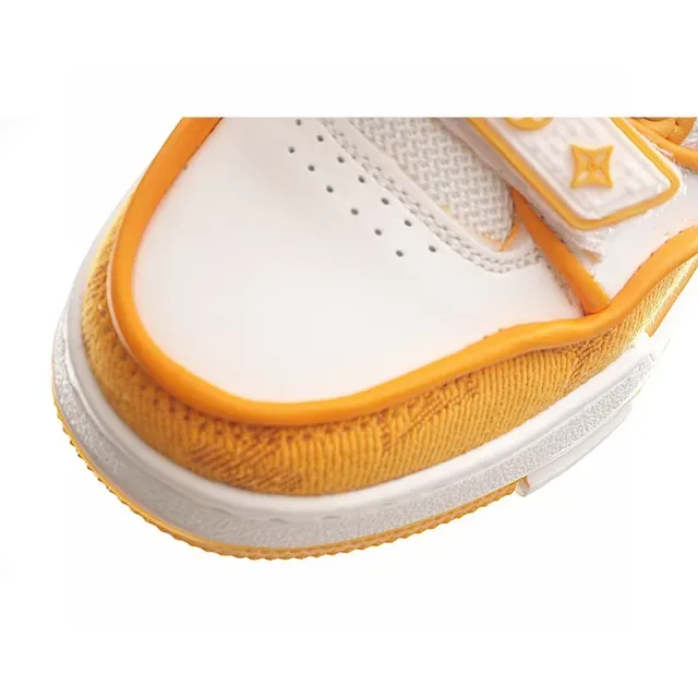 Louis Vuitton LV Trainer Yellow White Low-Top Mesh-Panelled Lifestyle Sneakers 22