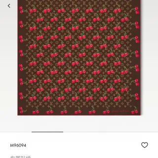Louis Vuitton LV x TM Monogram Cerise 90 रेशम स्कार्फ