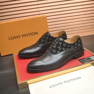 Louis Vuitton Monogram Canvas and Leather Oxford Shoes